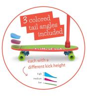 Hulajnogo-deskorolka Chillafish SkatieSkootie - Czerwona