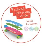 Hulajnogo-deskorolka Chillafish SkatieSkootie - Czerwona