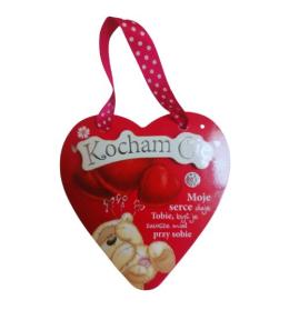 Drewniane serce Fizzy Moon - Kocham Cię