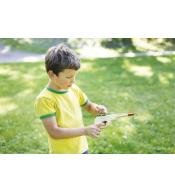 BS Toys drewniana strzelnica z pistoletem na gumki