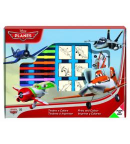 Disney Samoloty - Zestaw pieczątek z akcesoriami do kolorowania Big Box Planes