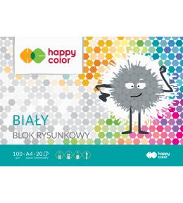Blok rysunkowy A4 Biały Happy Color