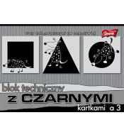 Blok techniczny A3 z czarnymi kartkami Unipap