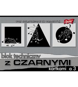 Blok techniczny A3 z czarnymi kartkami Unipap