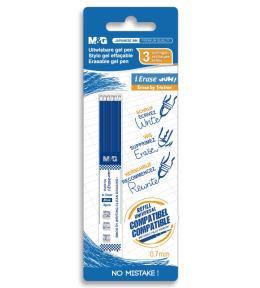 Wkłady do długopisów ścieralnych M&G iErase 0,7mm - Niebieskie