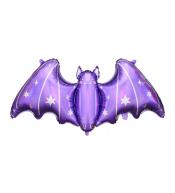 Balon foliowy Nietoperz Halloween- Fioletowy 96cm