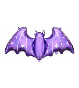 Balon foliowy Nietoperz Halloween- Fioletowy 96cm