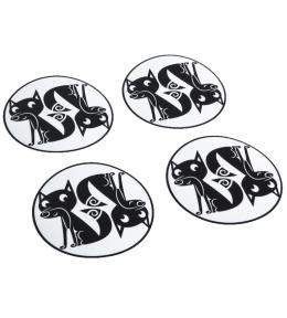 Odblaskowe naklejki na koła wózka Pogu - Lisy