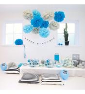 Pompony papierowe Jabadabado Niebieskie