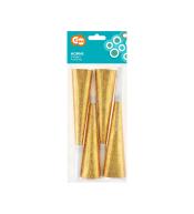 Trąbki imprezowe Godan 20cm/4szt - Złote