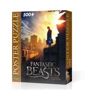 Puzzle plakatowe Wrebbit 500 elementów, Fantastyczne zwierzęta i jak je znaleźć - Nowy Jork