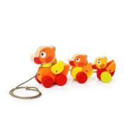 Drewniane kaczuszki do ciągnięcia na sznurku