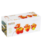 Drewniane kaczuszki do ciągnięcia na sznurku