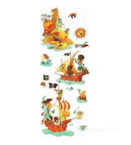 Djeco Naklejki dekoracyjne Skarb na Wyspie Piratów