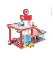 JANOD Stacja benzynowa garaż drewniany z 8 elementami