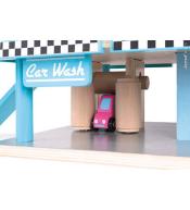 JANOD Stacja benzynowa garaż drewniany z 8 elementami