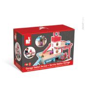 JANOD Stacja benzynowa garaż drewniany z 8 elementami