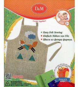 Fartuszek do ozdobienia lisek naszywanie