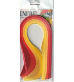 Paski do quillingu czerwony tonalny 420x5mm 200szt