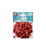 Cekiny metalizowane czerwone