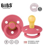 BIBS COLOUR CORAL S Smoczek Uspokajający kauczuk Hevea