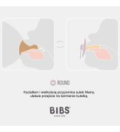 BIBS COLOUR CORAL S Smoczek Uspokajający kauczuk Hevea