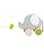 Drewniany słonik do ciągnięcia na sznurku Goki