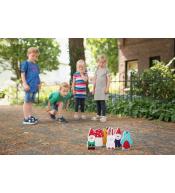 Drewniana gra zręcznościowa BS Toys - Kręgle Krasnoludki