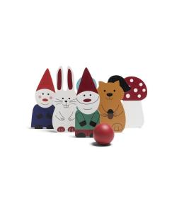 Drewniana gra zręcznościowa BS Toys - Kręgle Krasnoludki