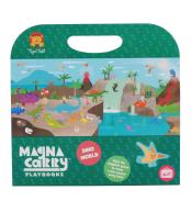 Magnetyczna układanka Tiger Tribe Magna Carry - Świat Dinozaurów