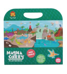 Magnetyczna układanka Tiger Tribe Magna Carry - Świat Dinozaurów