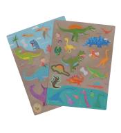 Magnetyczna układanka Tiger Tribe Magna Carry - Świat Dinozaurów