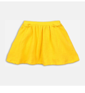 Żółta spódniczka dla dziewczynki Minoti Mexico, rozmiar 4–5 lat, letnia spódnica z kokardkami