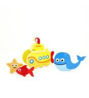 Piankowe puzzle do kąpieli - Łódź podwodna