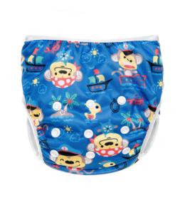 Pielucha na Basen Wielorazowa Tomi One Size 5-12kg - Małpki