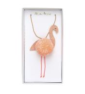 Naszyjnik Meri Meri - Flaming z pomponem