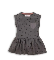 Sukienka Minoti szara w gwiazdki super 8