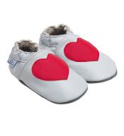 Paputki Kapcie dla Dzieci - Popielate z Sercem S