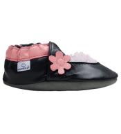 Paputki Kapcie dla Dzieci - Czarno-różowe Balerinki M