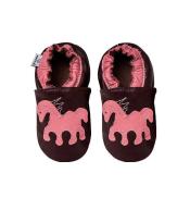 Paputki Kapcie dla Dzieci - Czekoladowe z Konikiem Pony M