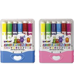 Flamastry z pieczątkami Fun&Joy 12 kolorów