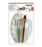 Mini paletka malarska z zestawem pędzli Fun&Joy