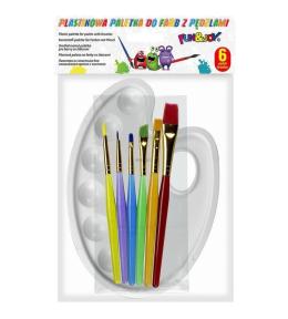 Mini paletka malarska z zestawem pędzli Fun&Joy
