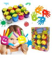 Farby do malowania palcami 12 kolorów