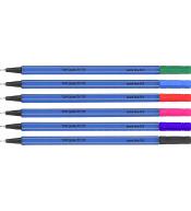 Komplet cienkopisów Titanum w 6 podstawowych kolorach