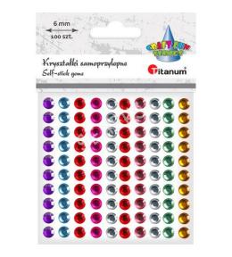 Naklejki kryształki kolorowe Titanum