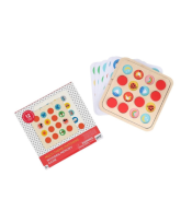 Petit Collage: drewniana gra memory z wymiennymi kartami