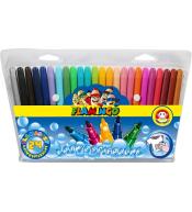 Flamastry spieralne Flamingo 24 kolory