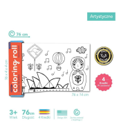 Kolorowanka w rolce Mudpuppy dookoła świata 76 cm