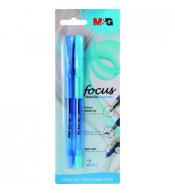 2 długopisy M&G Focus Semi Gel 5mm - Niebieskie